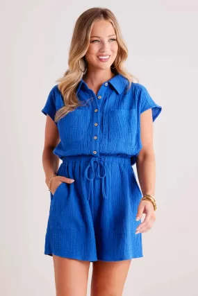 Aliza Romper- Blue