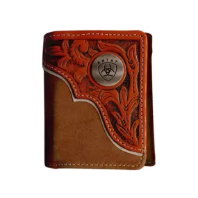 Ariat Tri fold Wallet Brown/Tan WLT3112A