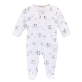 Baby Club Chic - Blue Sleep Tight Zip Footie