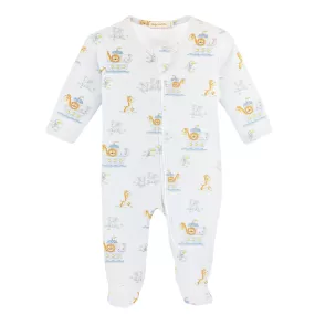 Baby Club Chic - Noah's Ark Zip Footie