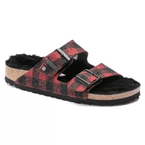 Birkenstock Arizona Shearling Wool Felt Sandals