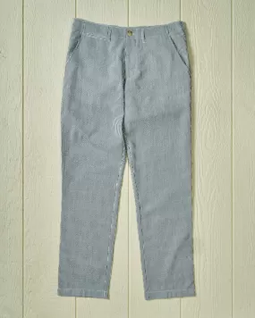 Camden Pant in Grey Seersucker