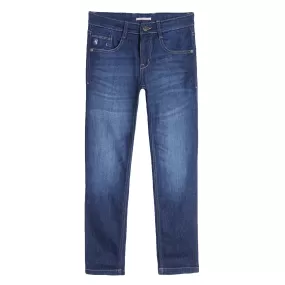 Cantabil Boys Dark Blue Solid Jeans