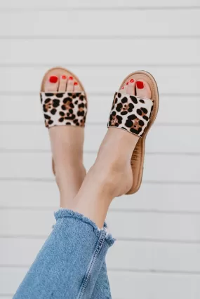 Catwalk Leopard Print Sandals - Rollasoles