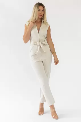 Corrine Natural Washed Jumpsuit