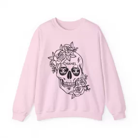 Designer Skull Crewneck Sweatshirt