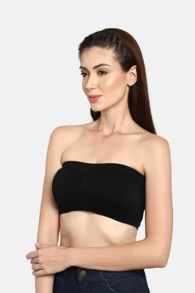 High Coverage Non-Wired Intimacy Double Layered Padded Wirefree Tube Bra