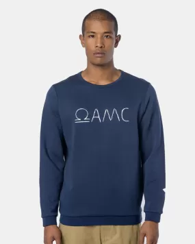 Omega Logo Crewneck in Night Blue