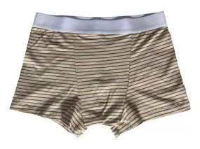 Organic Cotton Jersey Trunk in Almond Stripe