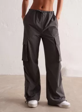 Shadow Grey Windbreaker Parachute Pants