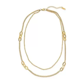 YGP Stainless Double Strand Necklace